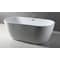 Alfi Brand ALFI brand AB8839 67" White Oval Acrylic Free Standing Soaking Bathtub AB8839 - alternate 1